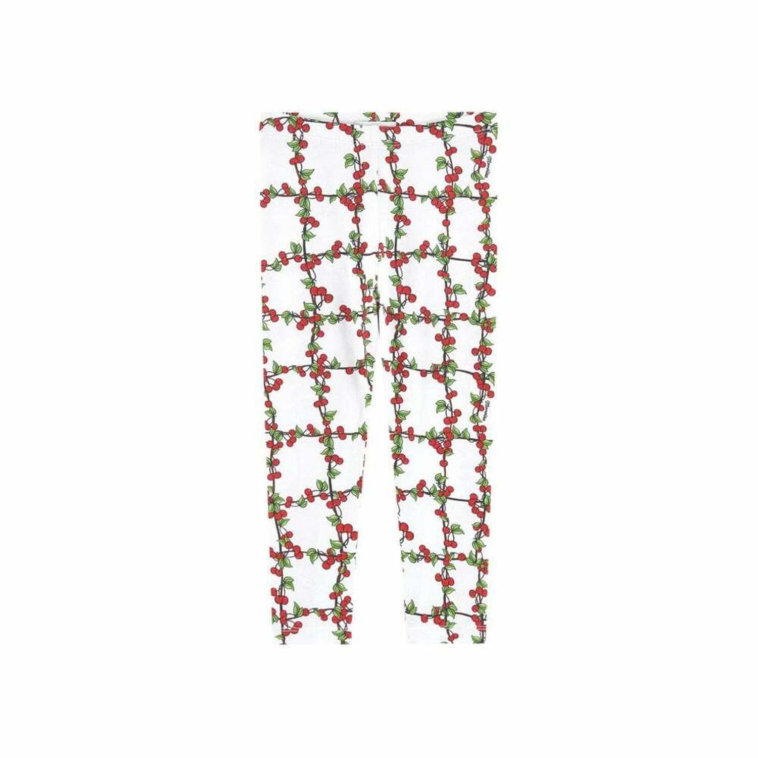 Girls White Patterned Leggings, 1, hi-res image number null