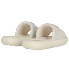 شباشب جلدية لامعة للبنات باللون البيج, 1, hi-res