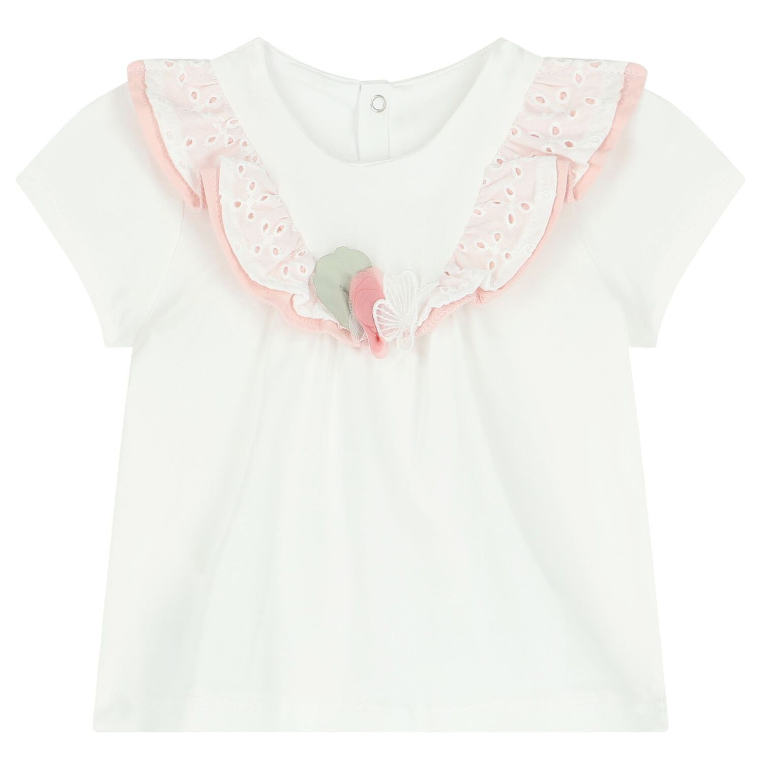 طقم بنات شورت باللون الأبيض والوردي ( 4 قطع ), 1, hi-res image number null