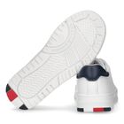 حذاء رياضى بنات بالشعار باللون الأبيض والأزرق, 1, hi-res