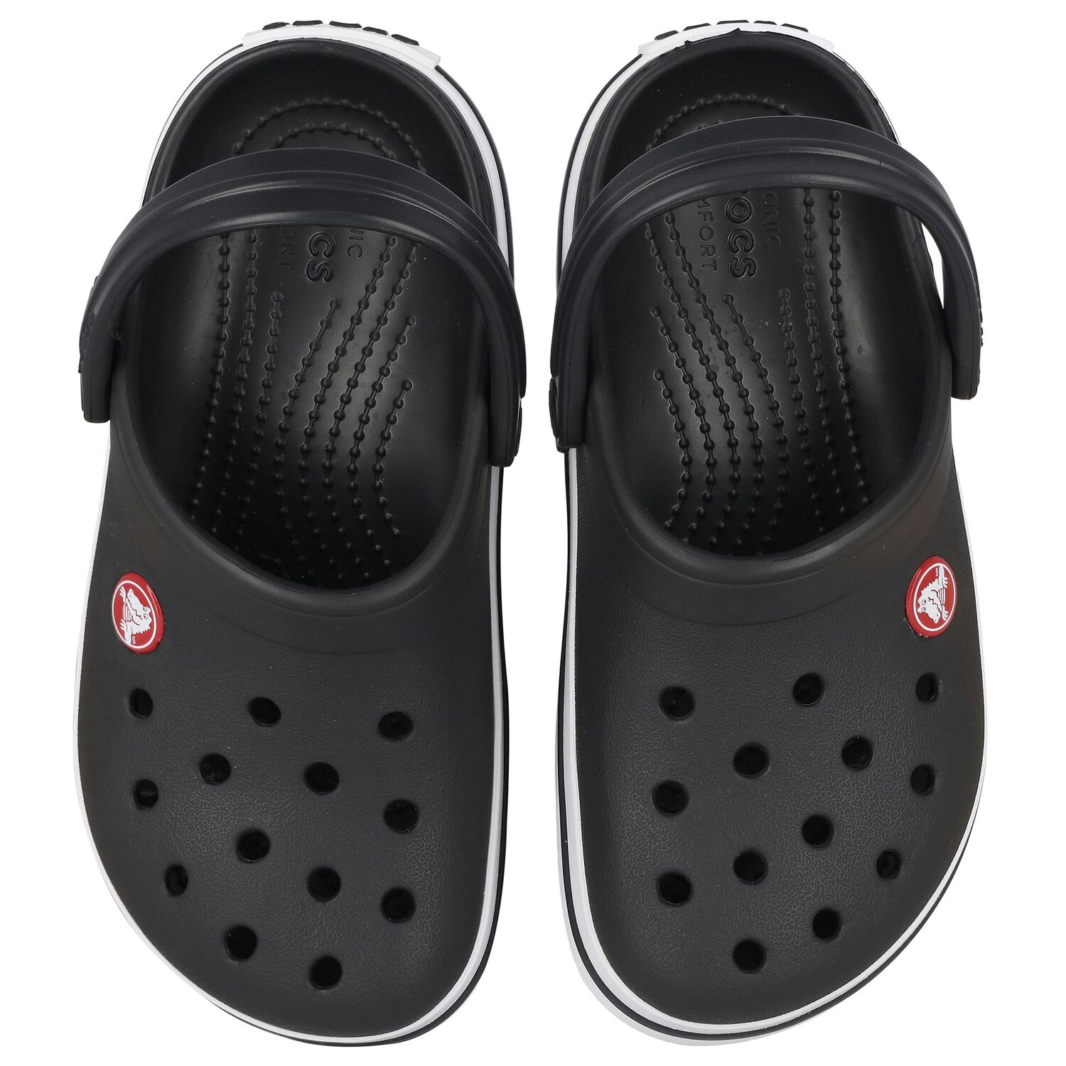 Black Crocband Clogs Sandals, 3, hi-res