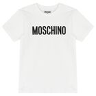 تيشيرت  بالشعار باللون الابيض للأولاد و البنات, 1, hi-res