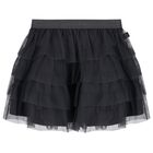 Girls Navy Blue Tiered Tulle Skirt, 1, hi-res