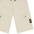 شورت اولاد بالشعار باللون البيج , 2, hi-res