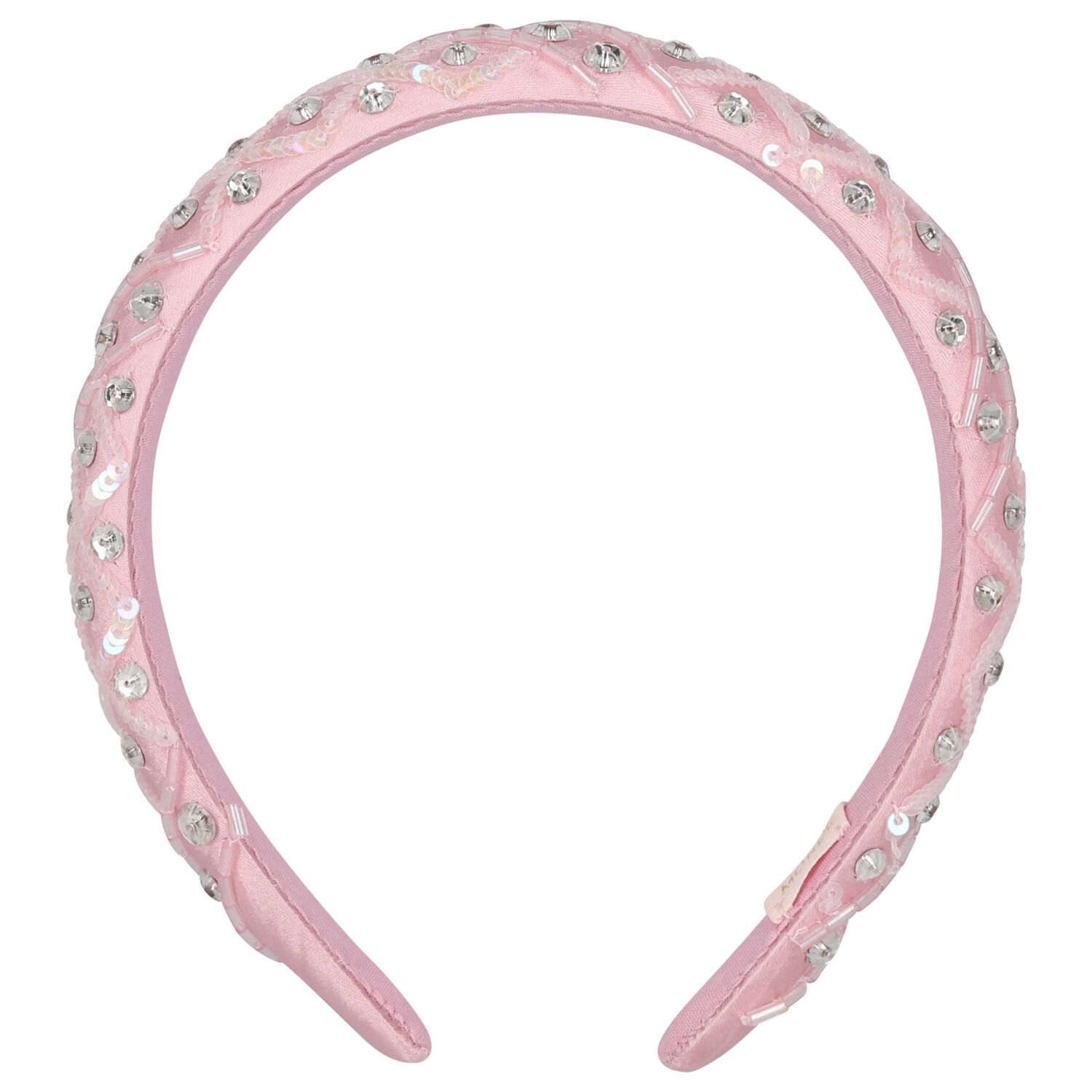 Girls Pink Embellished Headband, 1, hi-res