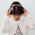 توب بأكمام طويلة للأولاد دب باللون العاجي, 1, hi-res