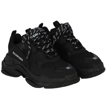 Black Triple S Trainers