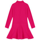 Girls Pink Logo Polo Dress, 1, hi-res