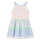 Girls Multicolor Striped Dress, 1, hi-res