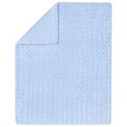 Baby Boys Blue Plush Blanket, 2, hi-res