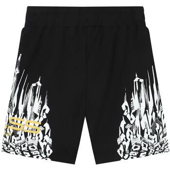 Black & Gold Logo Shorts