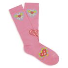 Girls Pink Heart Jacquard Socks ( 2-Pack ), 1, hi-res