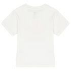 Girls White & Pink Logo Shorts Set, 1, hi-res