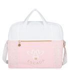 White & Pink Logo Baby Changing Bag, 2, hi-res