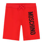 Boys Red Logo Shorts, 1, hi-res