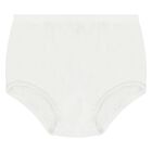 طقم فستان أبيض للبنات بتصميم دب بولو أبيض, 1, hi-res