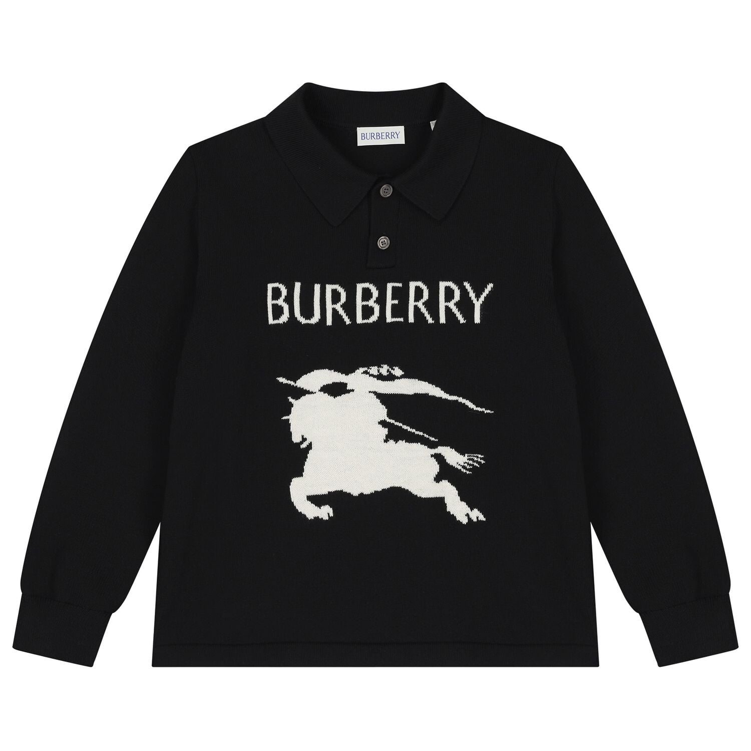 Boys Black Knight Polo Shirt, 1, hi-res