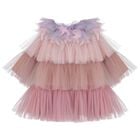 Girls Pink & Purple Tiered Tulle Dress, 1, hi-res