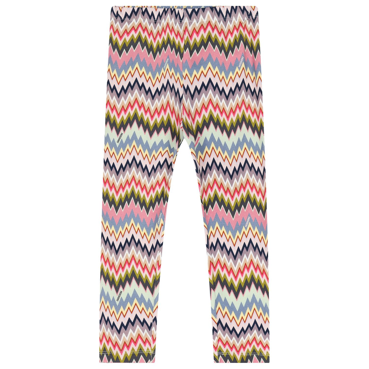 Girls Pink & Purple Zigzag Leggings, 1, hi-res