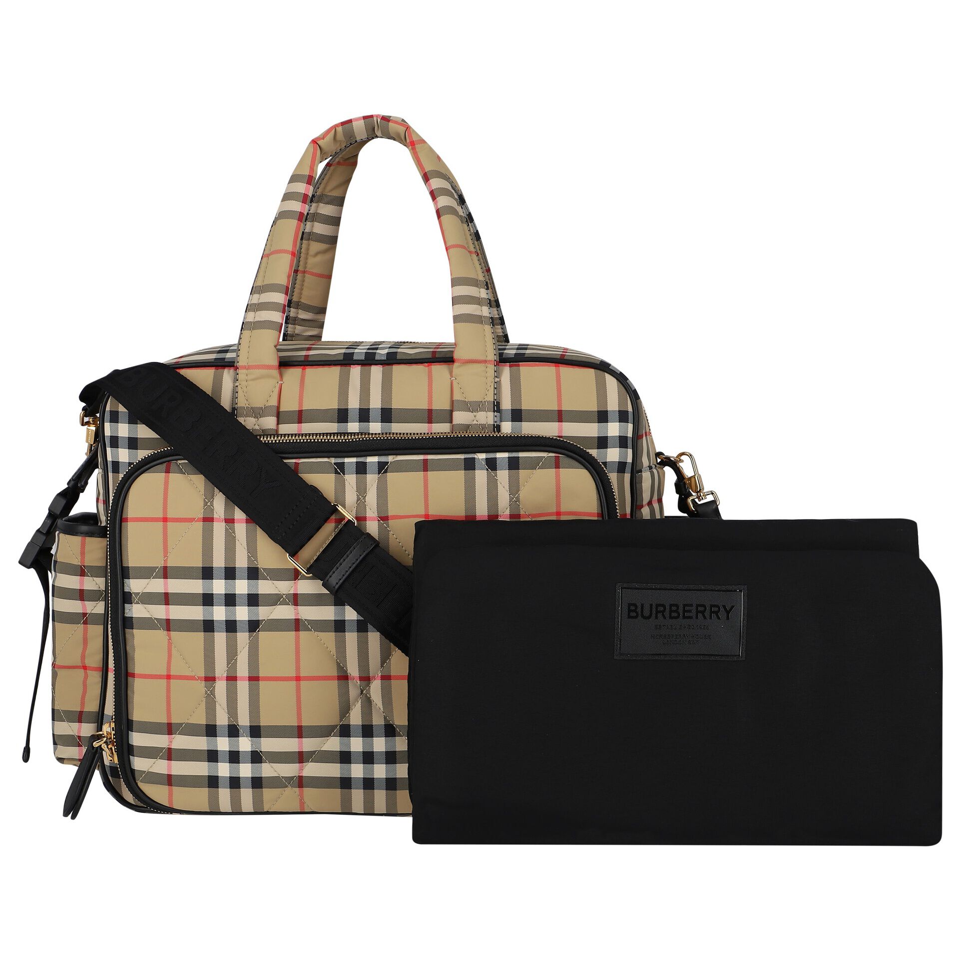 Burberry Beige Vintage Check Baby Changing Bag Junior Couture QA
