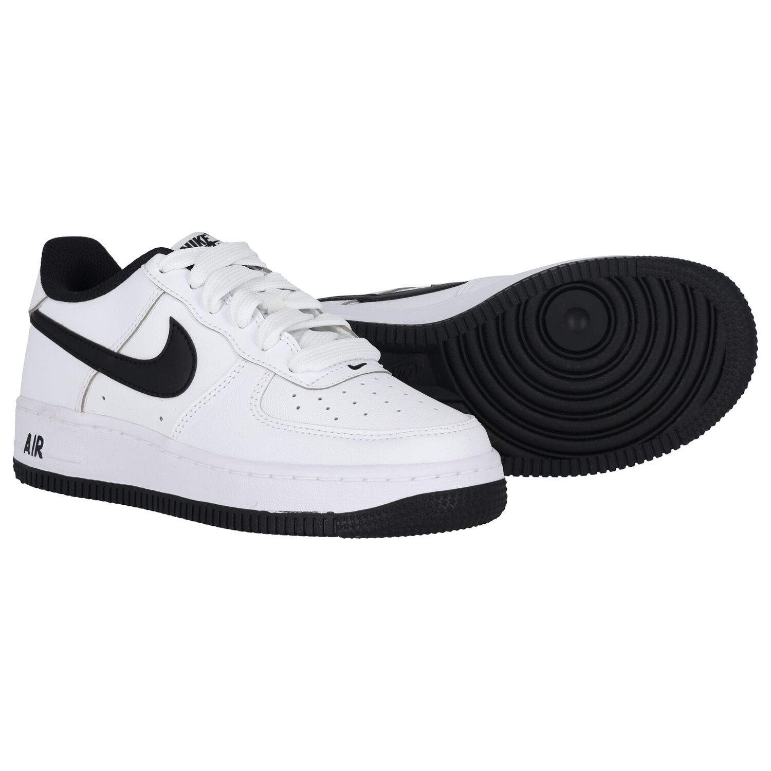 White & Black Air Force 1 Trainers, 1, hi-res