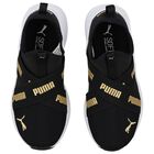 حذاء رياضى سهل الارتداء بالشعار باللون الاسود, 1, hi-res