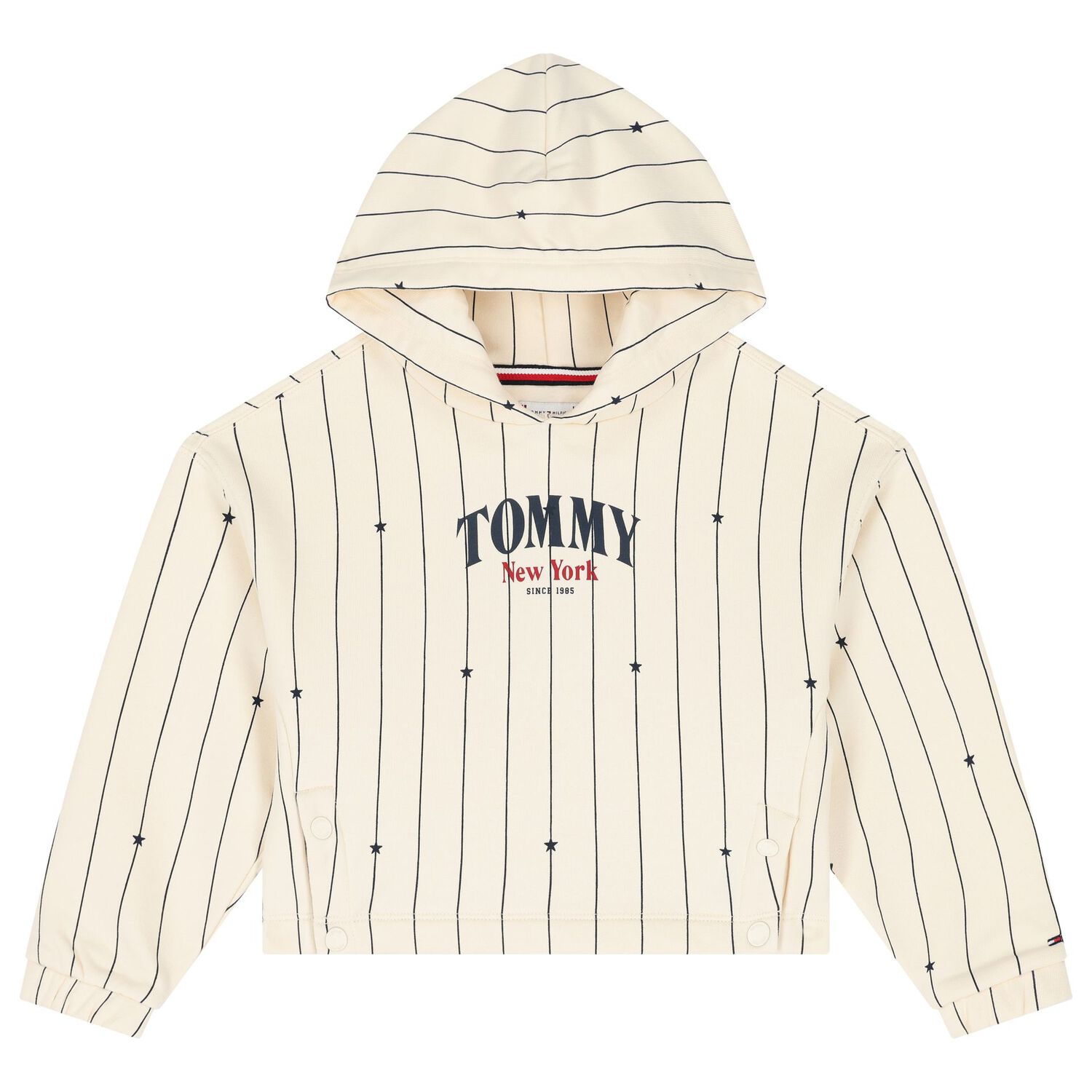 توب بنات هودي  بالشعار باللون العاجى, 1, hi-res image number null