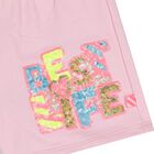 Girls Pink Embellished Shorts, 1, hi-res