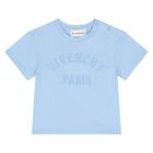 Younger Boys Blue Logo T-Shirt, 2, hi-res