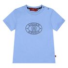 Younger Boys Blue Logo T-Shirt, 2, hi-res