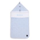 Baby Boys Blue & White Logo Nest, 1, hi-res