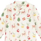 Baby Boys Ivory Festive Babygrow Set, 1, hi-res