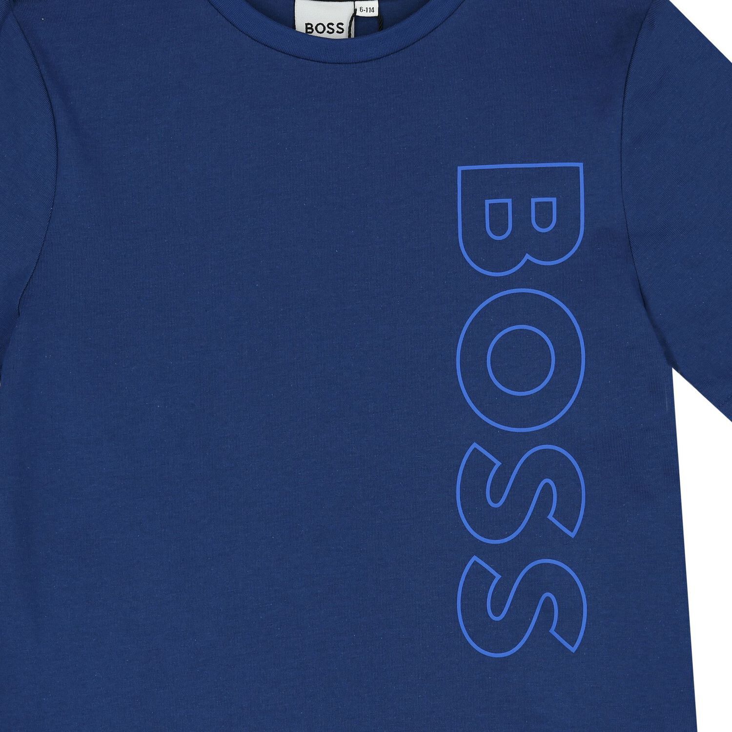 Boys Blue Logo T-Shirt, 3, hi-res