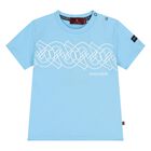 Younger Boys Blue Logo T-Shirt, 1, hi-res