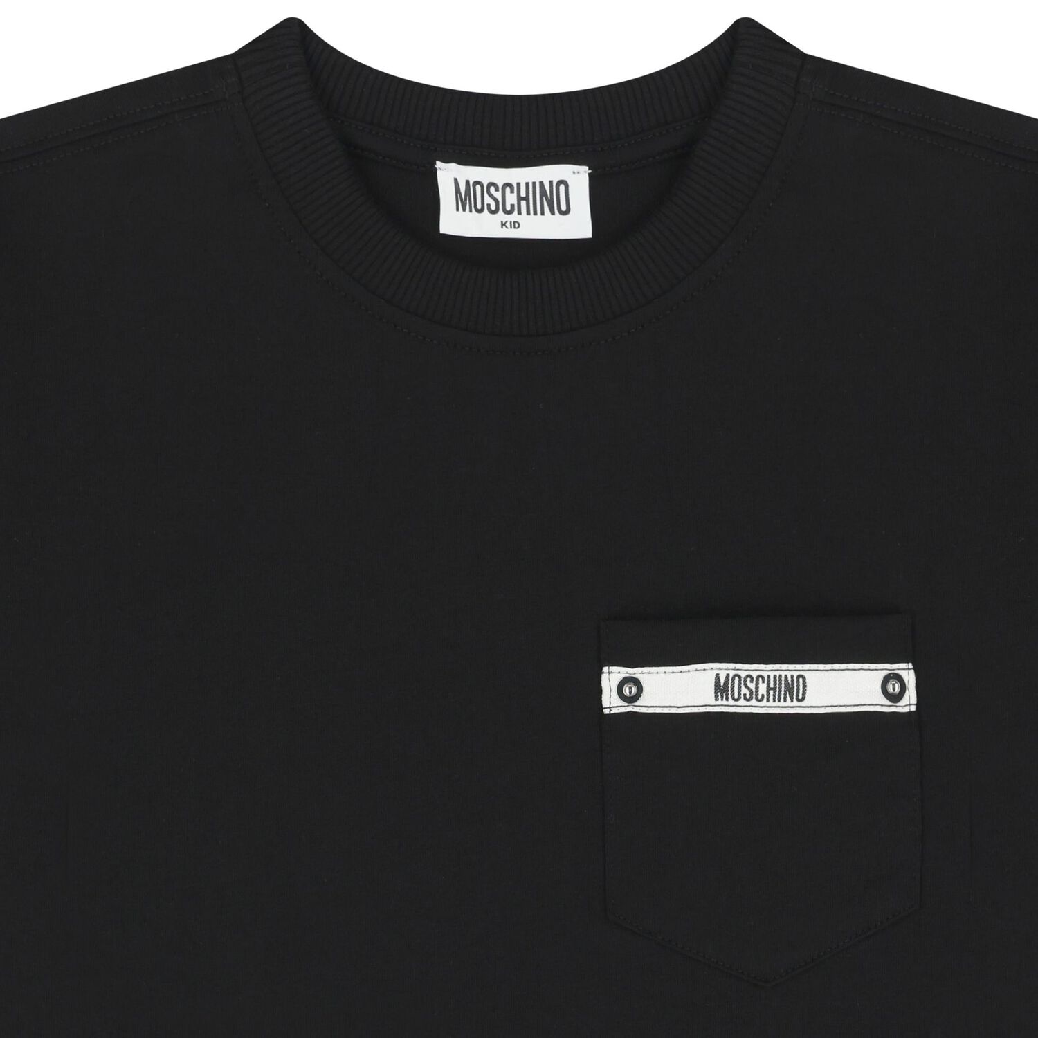 Boys Black Logo T-Shirt, 2, hi-res