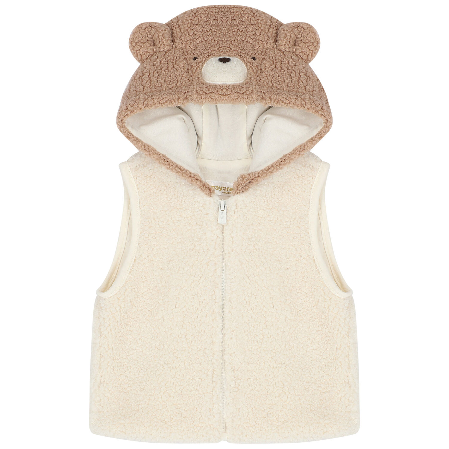 Ivory & Beige Faux Fur 3 Piece Tracksuit, 1, hi-res image number null