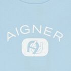 Younger Boys Blue Logo T-Shirt, 1, hi-res
