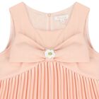 Girls Pink Bow Dress, 2, hi-res