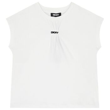 Girls White Logo T-Shirt