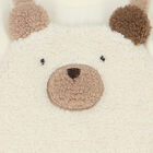 Ivory Teddy Sherpa Romper, 1, hi-res