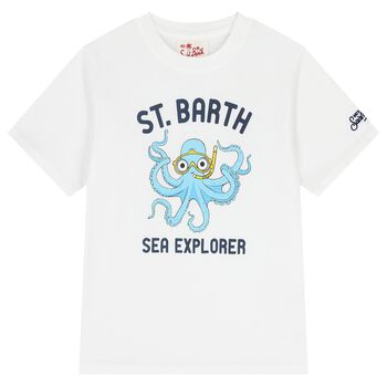 Bos White Octopus T-Shirt
