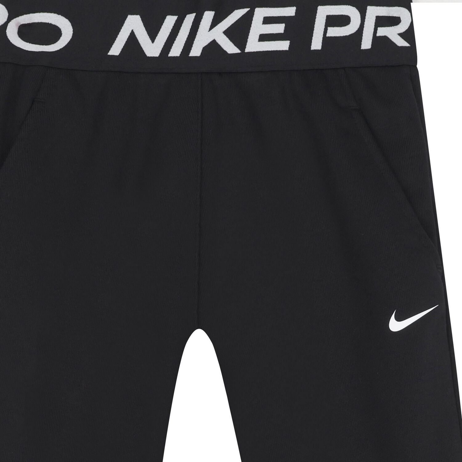 Girls Black Logo Joggers, 1, hi-res