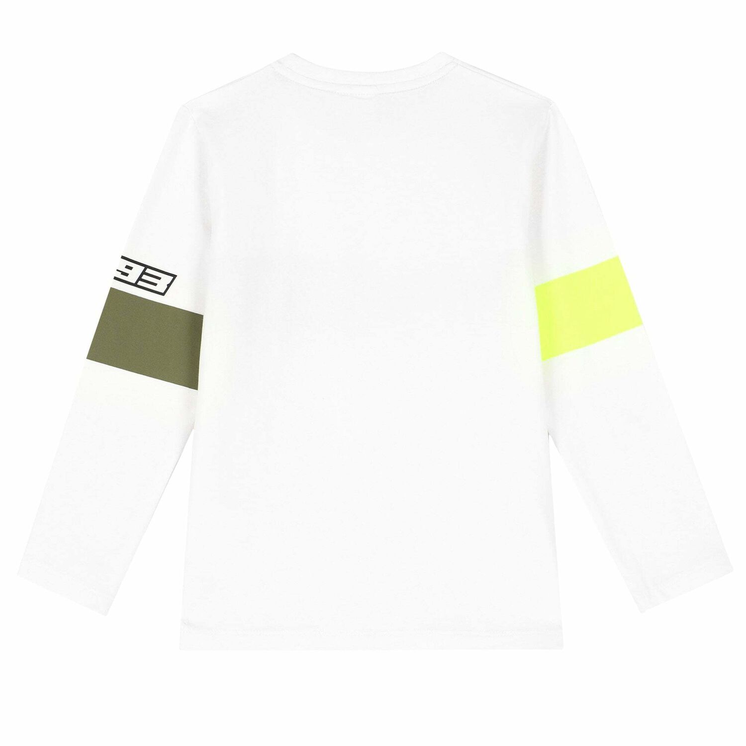 Boys White Long Sleeve Top, 2, hi-res
