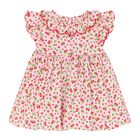 Baby Girls Pink Cherry Dress, 1, hi-res
