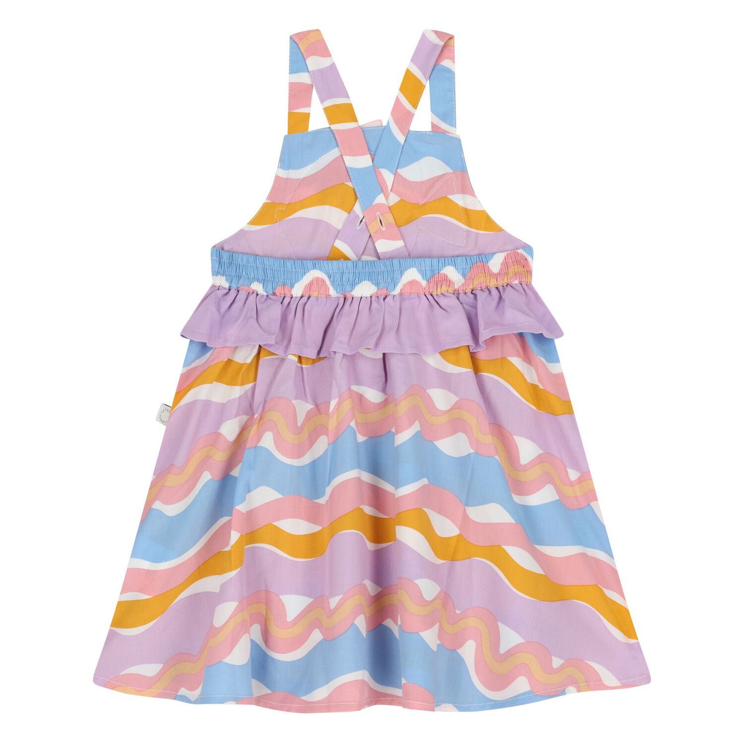 Younger Girls Purple & Orange Fish Dress Set, 1, hi-res
