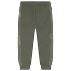 Boys Green Logo Joggers, 1, hi-res