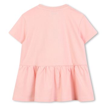 Younger Girls Pink Logo Dress