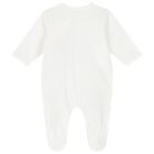 ملابس أطفال من القطن باللونين البني والأبيض على شكل دب تيدي (عبوة من قطعتين), 1, hi-res