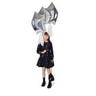 حقيبه بنات مزينه بالشعار باللون الاسود , 1, hi-res