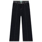 Girls Blue Denim Jeans, 1, hi-res